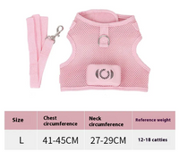 Pets Dog Vest Chest Strap Harness Air Conditioner Cooling And Breathab