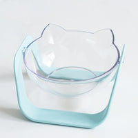 Transparent Cat Bowl and Neck Support Dog Bowl