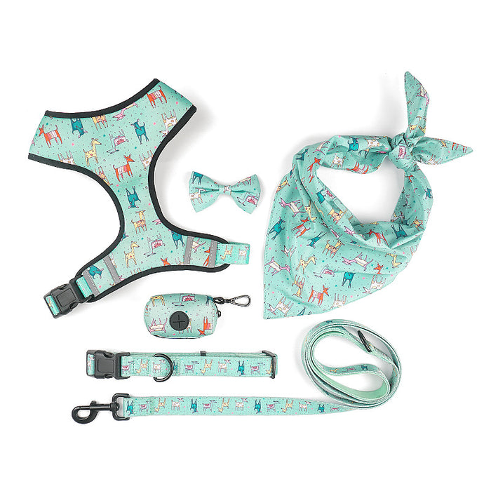 Dog Leash Harness with Bow for Pets