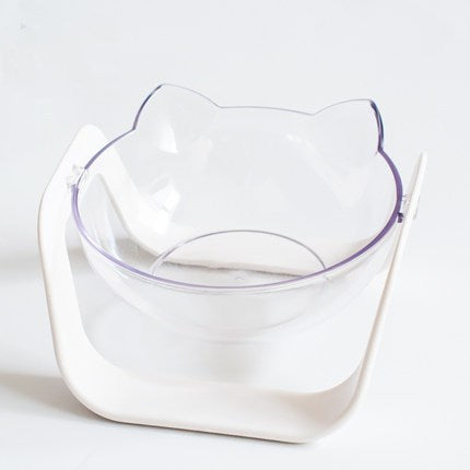 Transparent Cat Bowl and Neck Support Dog Bowl